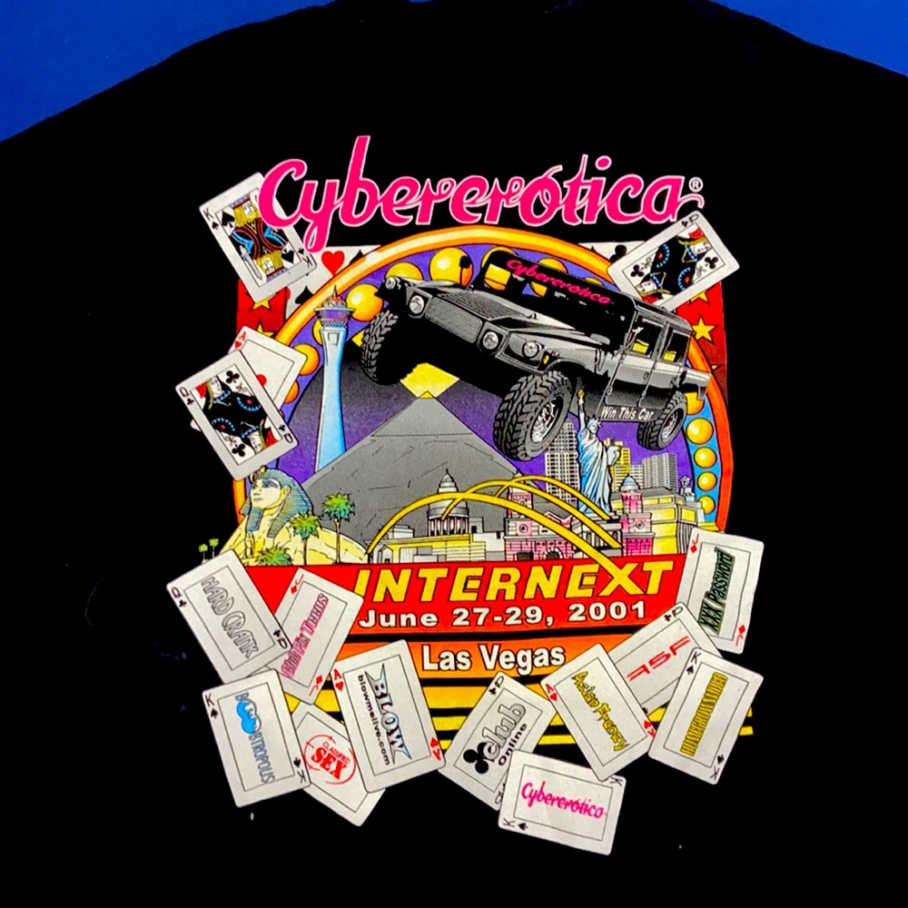 VINTAGE Cyber erotica T-SHIRT old school internet
